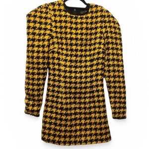 Hoarse of Harlow Houndstooth Mini Dress Size 2